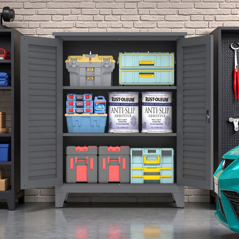Metal Tool Storage Cabinet With Ample Space