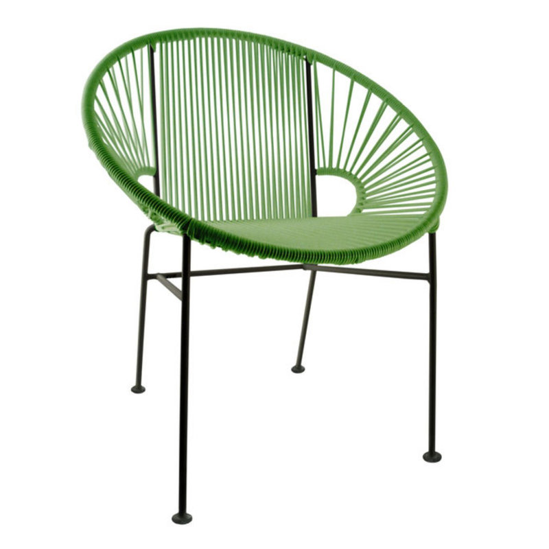 Chaise de salle à manger Concha, Noir, Cactus