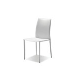 Zak 18'' H Genuine Leather Upholstered Metal Side Chair