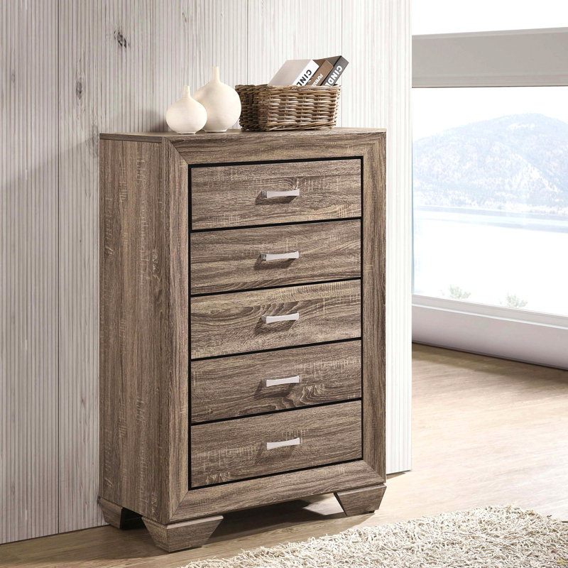 Commode de chambre à 5 tiroirs