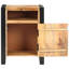 Armoire de chevet en bois de manguier massif 15,7 po x 13,8 po x 21,7 po-448886862