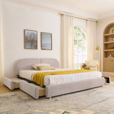 Base de lit tapissier grand