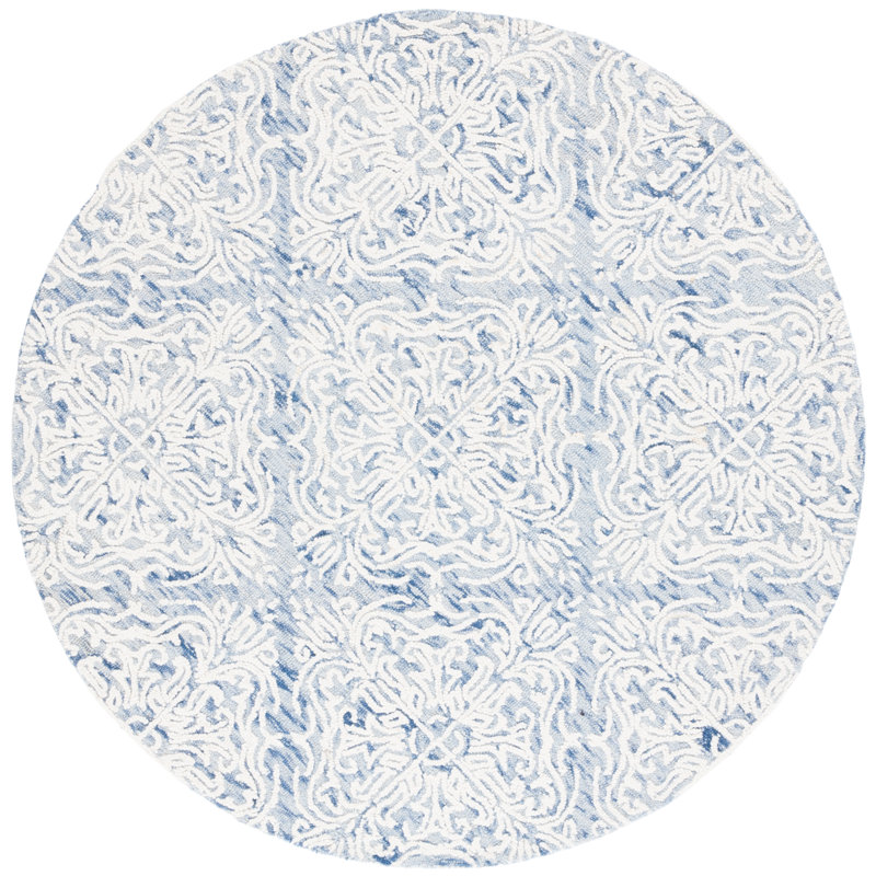 Davyan Hand Tufted Wool Rug, Round 4'