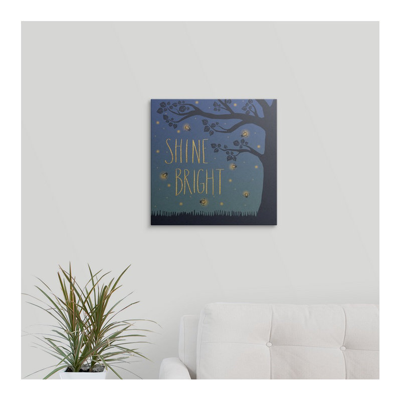 « ii » par laura marshall, impression Twilight Fireflies, Toile, H 35 po x l 35 po x P 1,5 po