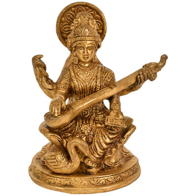 Déesse Saraswati jouant sur Veena