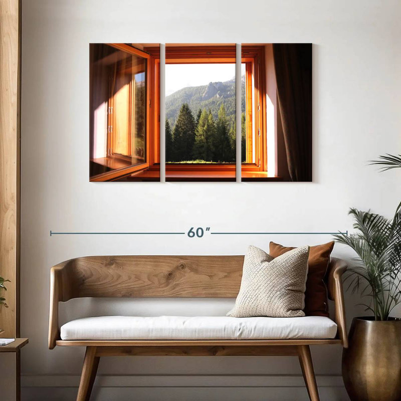 Lilie Window To The Pines, 28" H x 45" W