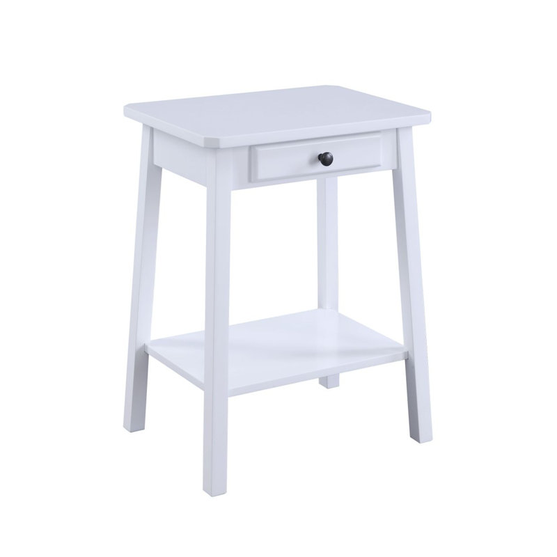 Kaife White Finish Accent Table