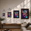 Alien Jellyfish World Fantasy 1 Piece Single Picture Frame Wall Art-1794040343-1794040345
