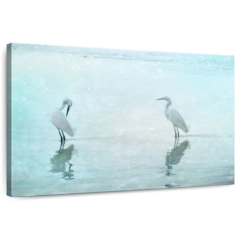 White Cranes, 8" H x 12" W