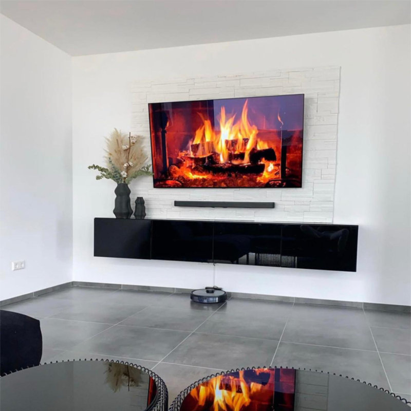 Vadim TV Stand for TVs up to 75", Black