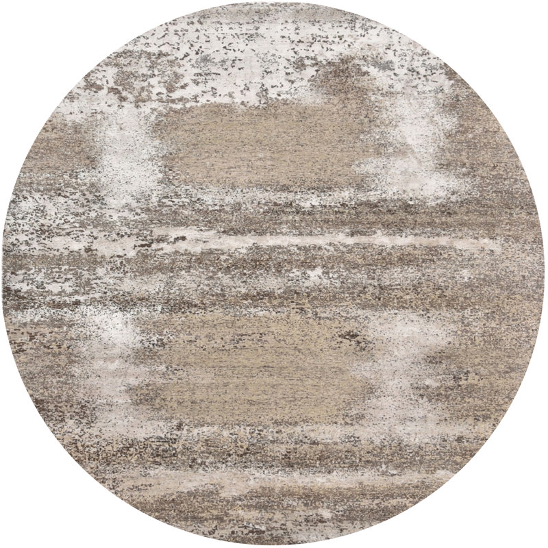 Abstract Indoor Rug, Round 7'