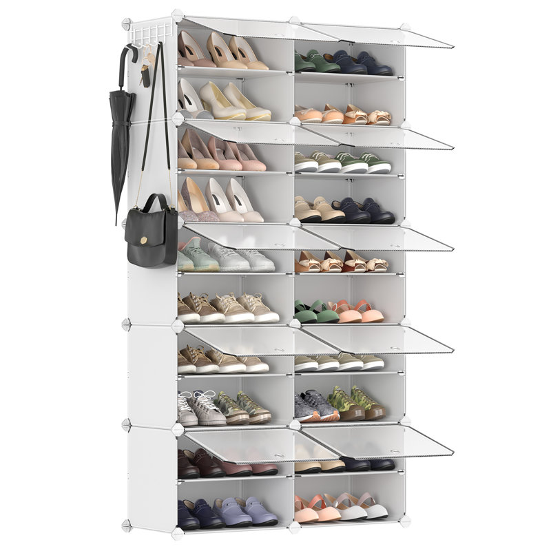 40 Pair Yes Shoe Storage Box, White