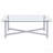 Linda Chrome Glass Top Coffee Table