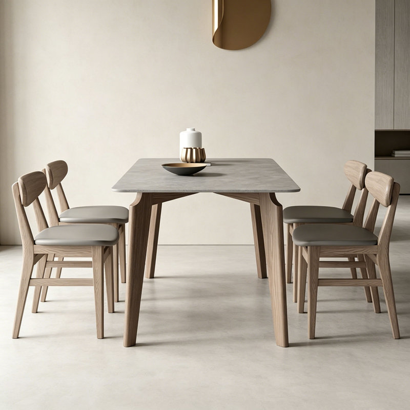 Table de salle à manger Modern, 5, H 29,5 po x l 70,9 po x P 31,5 po