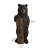 Welcome Bear Haven: Standing Black Bear with Heartwarming Welcome Sign