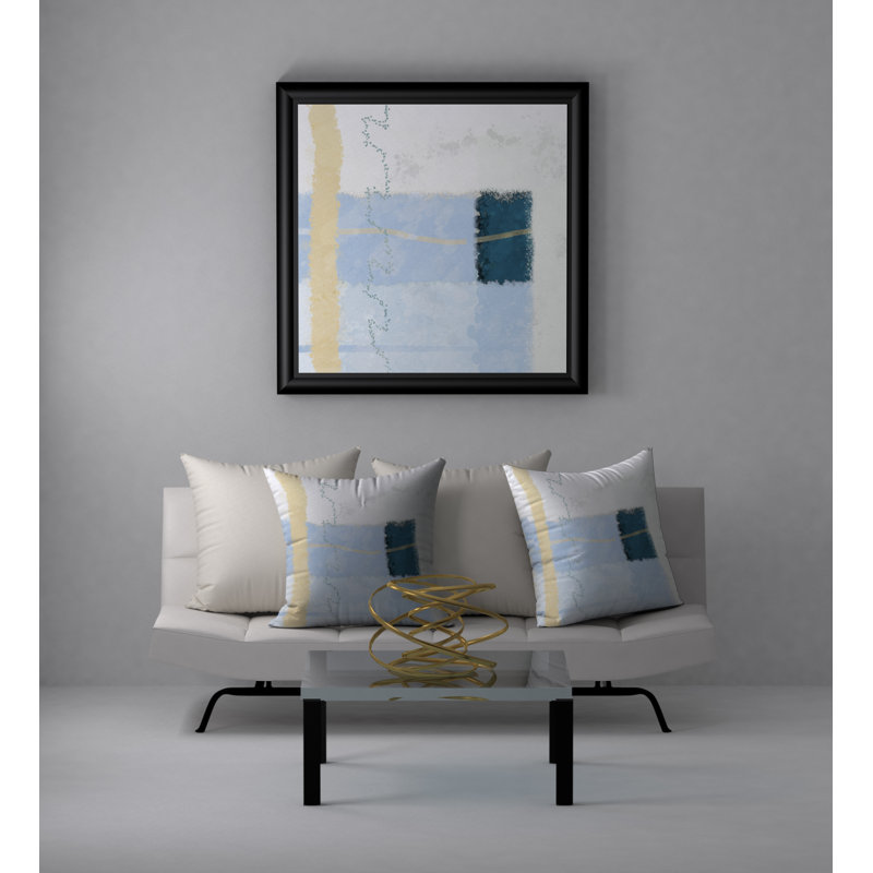 Housse de coussin décorative carrée en forme de coussin et insert, 24 po x 24 po