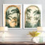 Arche tropicale, art mural Palm Horizon, toile tropicale