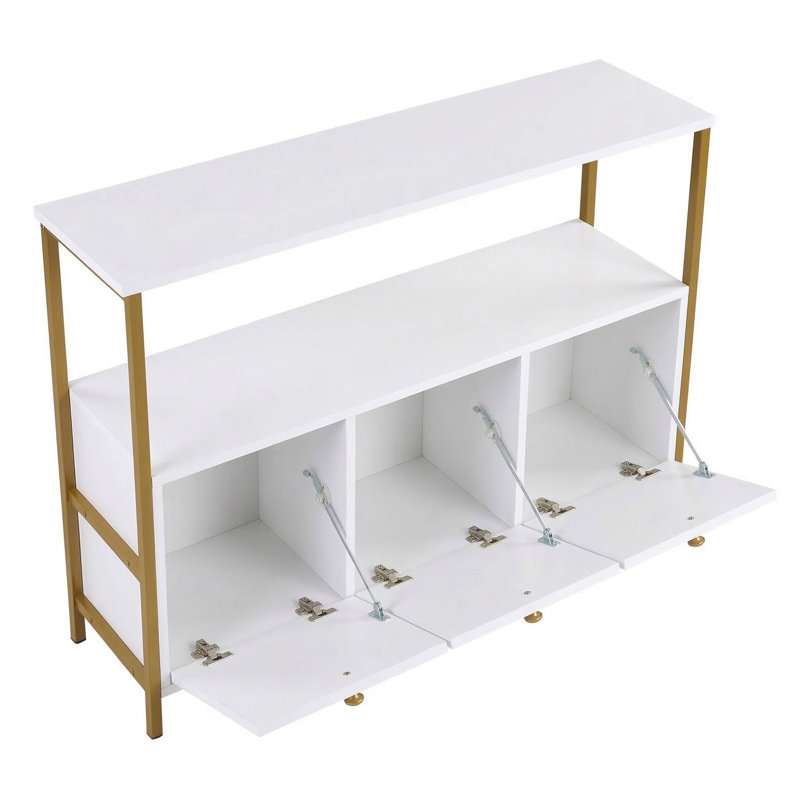 Console, Blanc, Doré