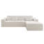 Siège de canapé modulaire 104,3 x 68,9 po, canapé rembourré compressé pour le salon, la chambre à coucher, l’appartement, aucun assemblage requis, combinaison gratuite de 2 pièces, tissu en velours côtelé moelleux-28527923-28527924-28527925