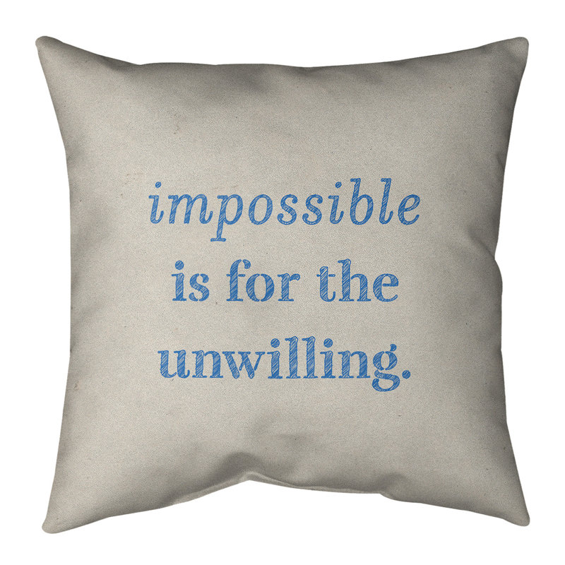 Coussin de sol, 28 po x 28 po, Blanc / Bleu