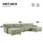 142" Modular Sectional Sofa-2111114220