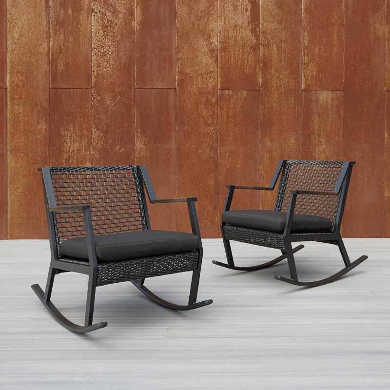 Calvin Metal Outdoor Chair, Black