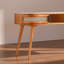 Ash Wood Rattan Storage Writing desk 47.24 inches-414195759
