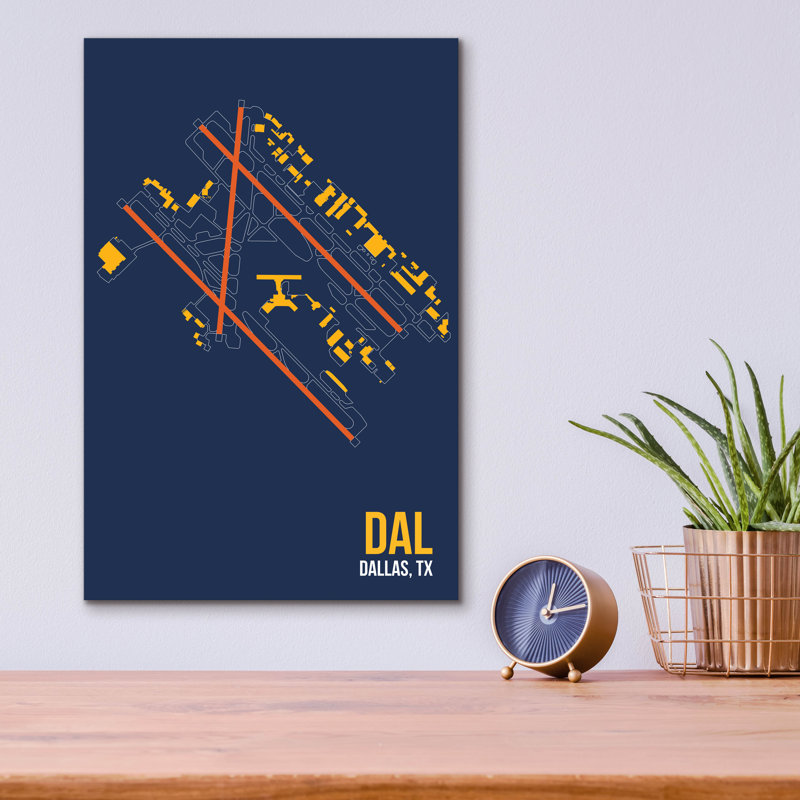 Art mural en verre acrylique "DAL" par O8, H 16 po x l 12 po x P 0,13 po