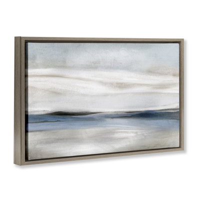 Abstraction de paysage neutre strié