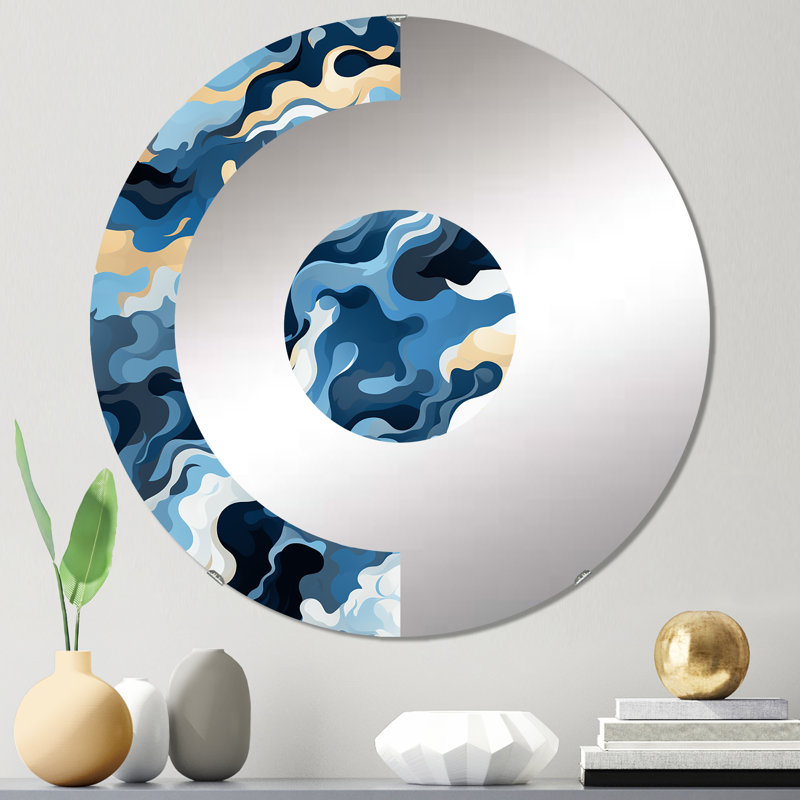 Miroir mural Celestial Harmony Cosmic Flow, 23,6 po x 23,6 po