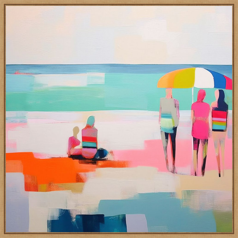«Summer Vibes III» par Irena Orlov, reproduction d'art sur toile encadrée, H 30 po x l 30 po