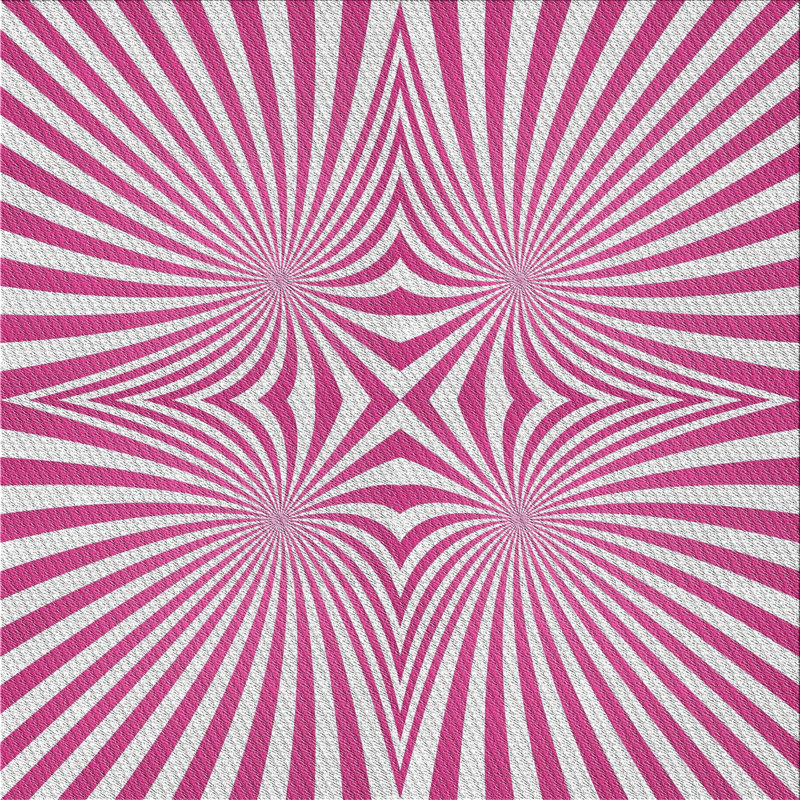 Rose/Tapis décoratif grise, Carré 4 pi