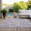 Tapis mauve en polyester tissé à la machine intérieur / extérieur Itzayana-1469965905