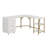 Techni Mobili L-Shape Home Office Two-Tone Desk With Storage-102062718