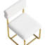 Ensemble de deux chaises de salle à manger en tissu Teddy