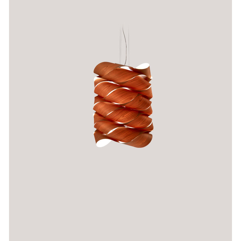 Link 6 - Light Pendant, E26 Base, Natural Beech, 39.4" H x 27.1" W x 27.1" D