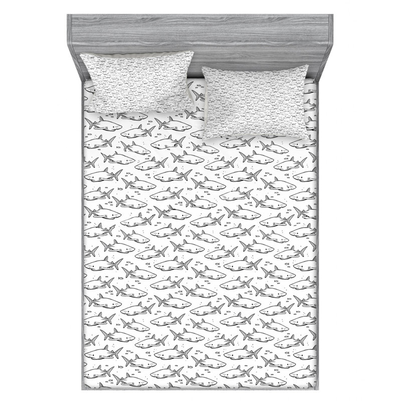 Microfiber Sheet Set, Queen Sheet Set with Fitted Sheet