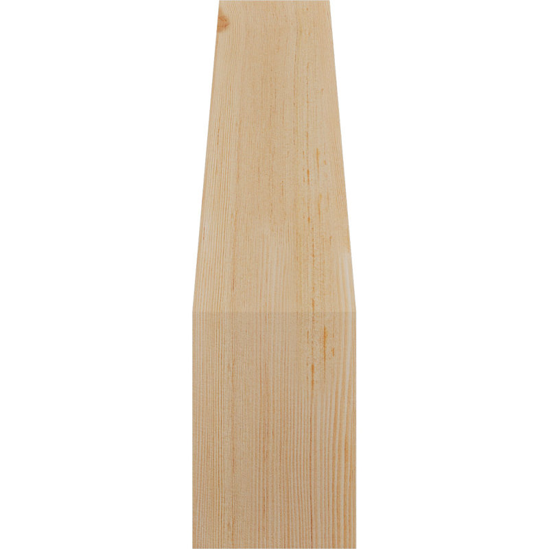 Attelle de genou olympique, Sapin de Douglas, H 22 po x l 5,5 po x P 14 po, Attelle lisse
