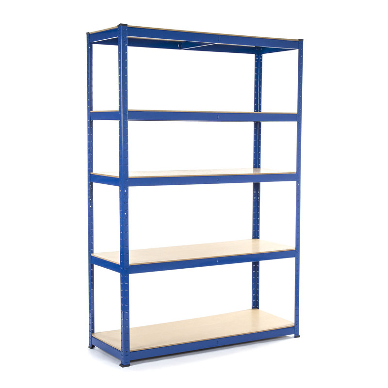 Meyerson Metal Shelving Unit, 180cm H x 120cm W x 45cm D
