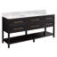 72" Robertson Double Bathroom Vanity Set with Rectangular Undermount Sinks-75247726-75247731-75247727