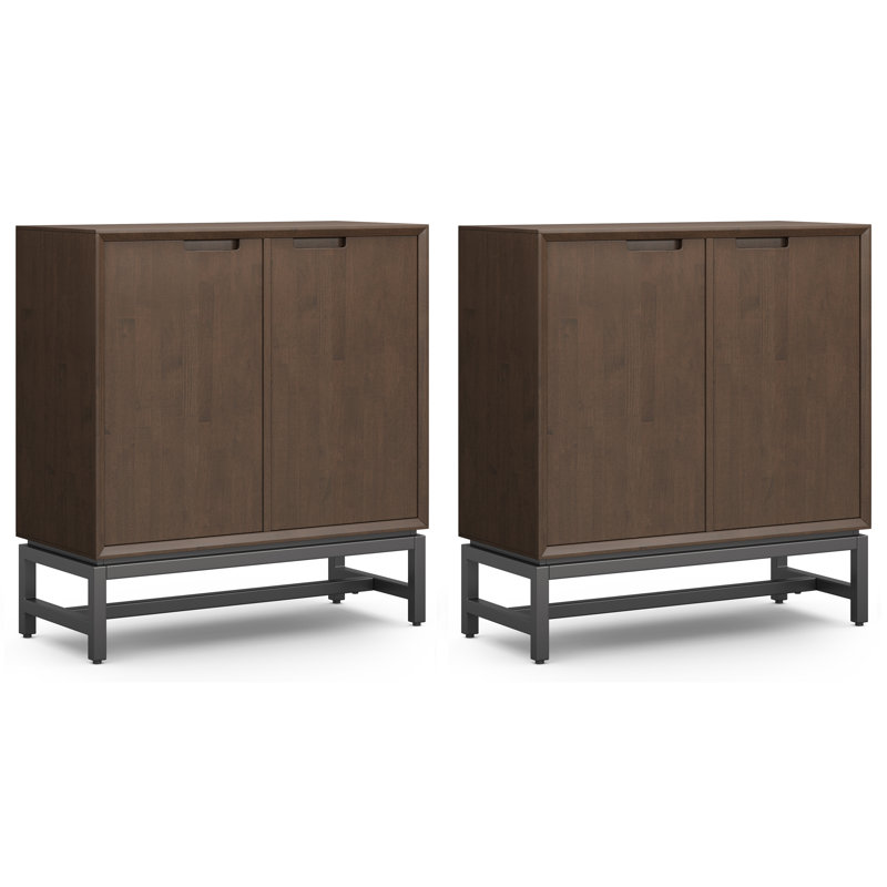 Ensemble de 2 armoires de rangement Banting SOLID HARDWOOD