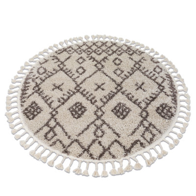 Round Wilsey Moroccan Area Rug