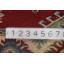 Tapis oriental géométrique rouge Kazak 5