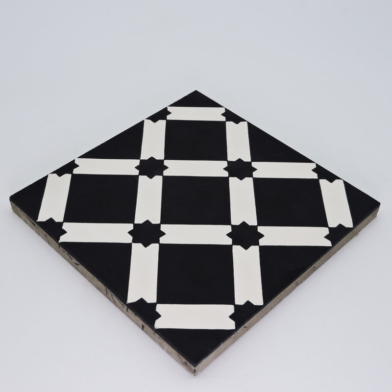 Ait Baha 8" x 8" Cement Patterned Wall & Floor Tile
