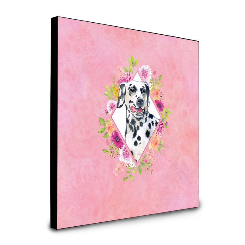 Panneau mural Dollman Flowers, Rose, Dalmatien beige