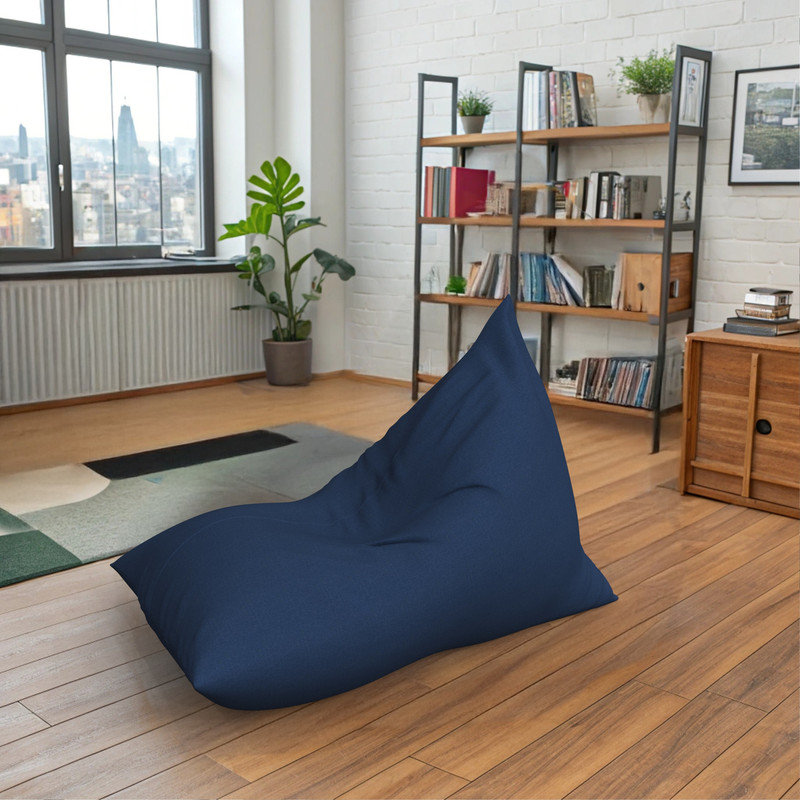 Sunbrella Bean Bag Lounger Cover (Bag Only,Large), Canvas Navy Sunbrella®, 41" H x 41" W x 55" D