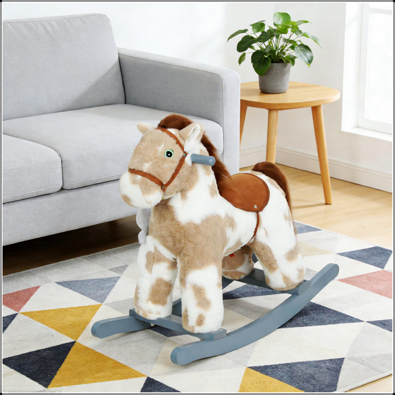 Chaise berçante pour enfants en peluche avec sons interactifs pour un jeu imaginatif et une assise confortable