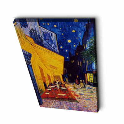 Vincent van Gogh, peinture sur toile décorative de 17,7 po x 27,6 po | 100% toile, 100% cadre en bois (épaisseur: 1,1 pouce) | Superbe pièce d'art pour la décoration intérieure, parfaite pour le salon et les espaces de bureau