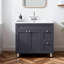 Ensemble de meuble-lavabo simple 36 po gris