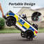 Voiture de police électrique pour enfants, enfants 24 volts avec jouets 400 W, mégaphone, télécommande, Bluetooth-99341794